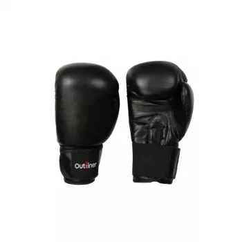 Leren bokshandschoenen SG-1011 8 oz zwart