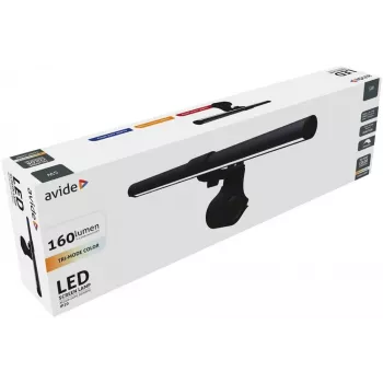 Avide LED monitorlamp met klembevestiging 160lm USB 5W