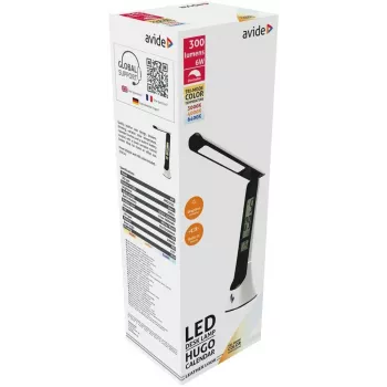 Avide LED tafellamp Hugo zwart/wit 6W kalender