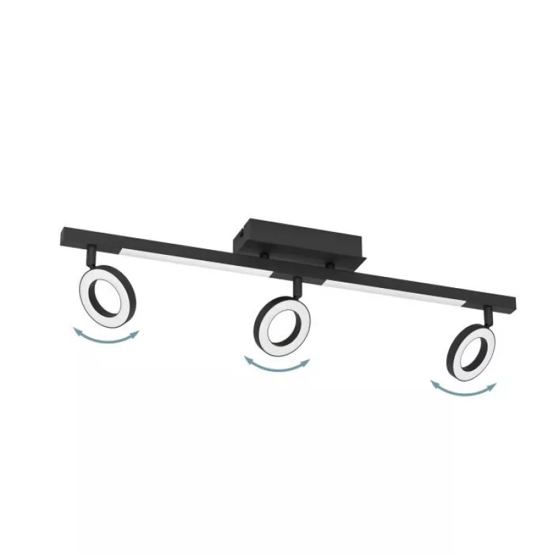 EGLO Cardillio 2 900515 LED-plafondlamp, zwart