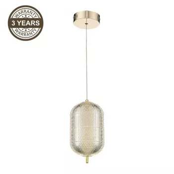 LED hanglamp A2360-1C goud | 6W geïntegreerde LED | 480lm warmwit