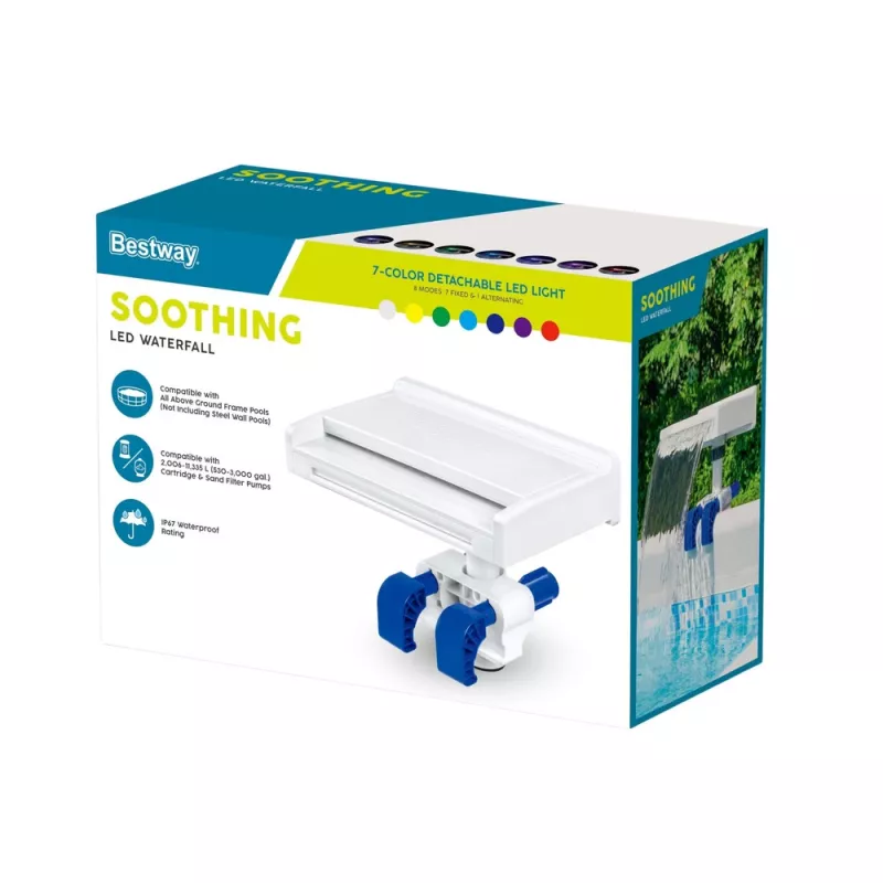 LED zwembadfontein 7 kleuren 8 modi IP67 Bestway 58619