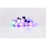 LED-lichtsnoer met belletjes, 20 warmwitte LED's, 2,5 m, op batterijen, goud