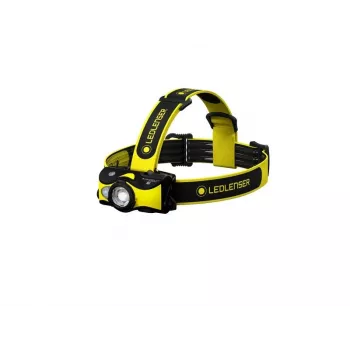 Ledlenser iH9R oplaadbare LED-hoofdlamp, zwart/geel, 600 lm, IP54