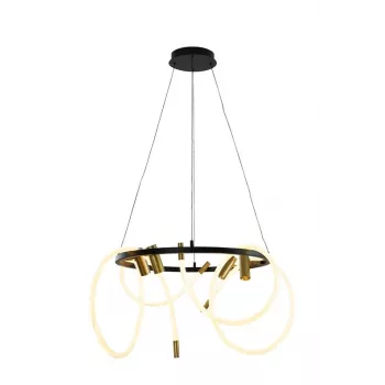 Tigris Coil hanglamp LED, 4000K, goud