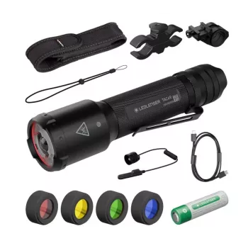 Ledlenser TAC6R Black Hunting Set met harde koffer