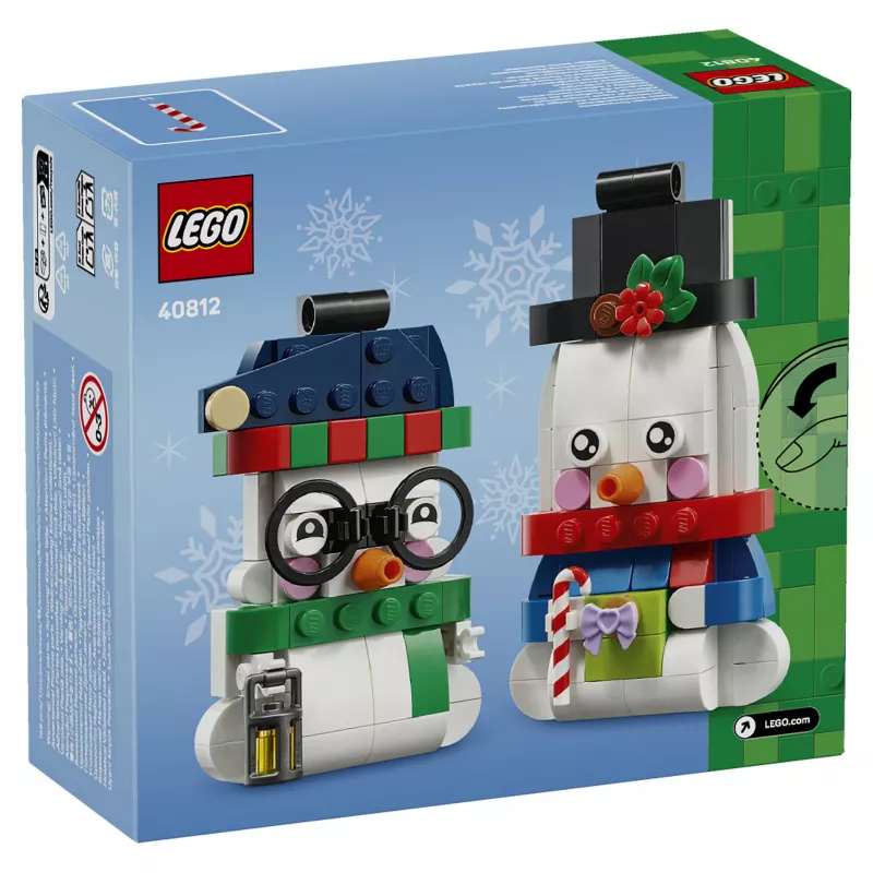 LEGO 40812 seizoensgebonden sneeuwpoppen kerstdecoratie bouwset (153 onderdelen)