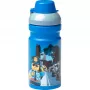 LEGO City drinkfles 390 ml blauw met zachte siliconen tuit en halftransparant deksel, PP/siliconen, 1 stuk (40561735)