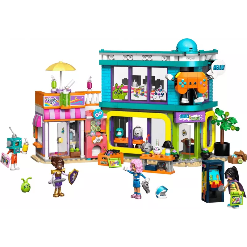 LEGO Friends 42674 strip- en spellenshop bouwset