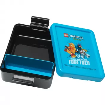 LEGO Lunchbox Ninjago blauw/zwart PP met emoticon-afbeeldingen 1,2L