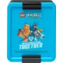 LEGO Broodtrommel Ninjago Blauw/Zwart PP met emoticon-afbeeldingen 1,2L