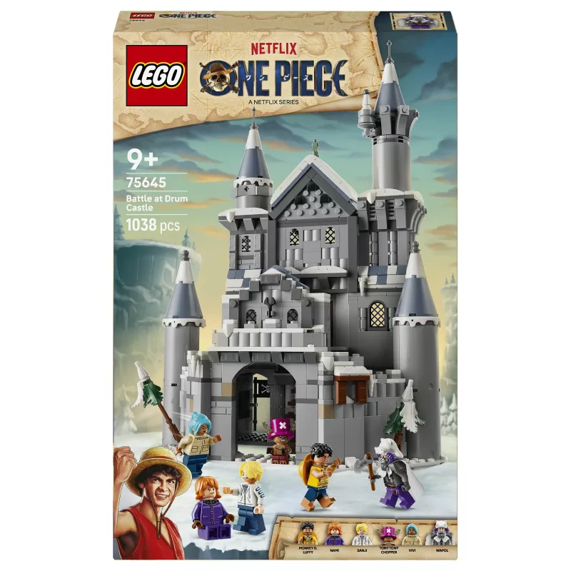 LEGO One Piece 75645 Strijd bij Drum Castle bouwset (1038 stukjes, 6 minifiguren, 9+)