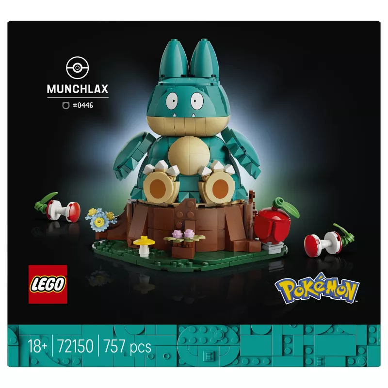 LEGO Pokémon 72150 Munchlax bouwbare displayfiguur voor volwassenen (757 stukjes)