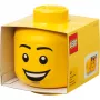 LEGO Storage Head Happy Boy Small geel 2 liter