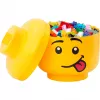 LEGO Storage Head Silly Large Yellow 8.5L Minifigure Head opbergbox