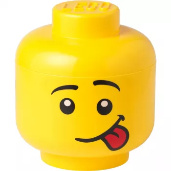 LEGO Storage Head Silly Large Yellow 8.5L Minifigure Head opbergbox
