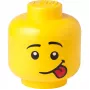 LEGO Storage Head Silly Large Yellow 8.5L Minifigure Head opbergbox