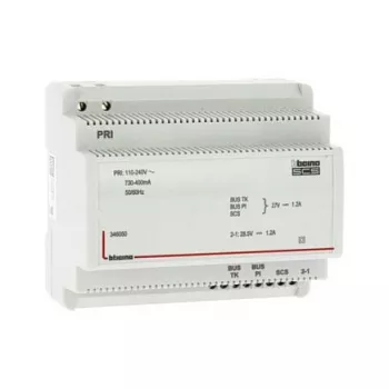 Legrand BTicino 346050 DIN-rail voeding met video-adapter – 27V DC 600mA, 6TE