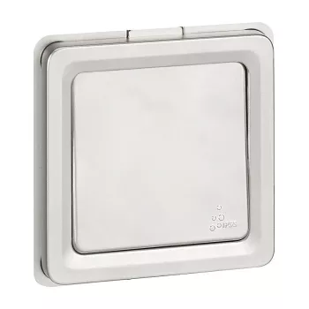 Legrand Soliroc 077811 universele aan/uit-schakelaar en wisselschakelaar, 1-polig, 10AX, 250V, IP55, IK10, grijs
