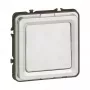 Legrand Soliroc 077811 universele aan/uit-schakelaar en wisselschakelaar, 1-polig, 10AX, 250V, IP55, IK10, grijs