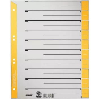 LEITZ A4 scheidingsbladen geel 160 g/m² 25-pack 16523015
