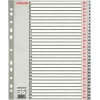 LEITZ A4 extra brede blanco kunststof registers, 20-delige, universele perforatie, transparant wit 1278-00-00