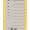 LEITZ A4 extra breed scheidingsbladen van kraftkarton, 230 g/m², grijs met gele blanco tabs, set van 10 delen 1652-00-15