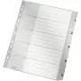 LEITZ A4 Extra Wide PP index-tabbladen 1-5, grijs met beschrijfbaar voorblad 1283-00-85