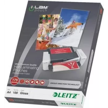 Leitz A4 lamineerhoezen, glanzend kristalhelder, 100 micron, 100-pack 7483-00-00