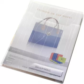 LEITZ CombiFile Maxi A4 combinatie-presentatie- en archiefhoes, transparant, 0,20 mm PP, 10-pack (4727-00-03)