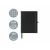 LEITZ Complete Notitieboek, iPad-formaat, geruit, 80 vel 96 g/m² ivoorkleurig papier, leerlook, zwart 4473-00-95