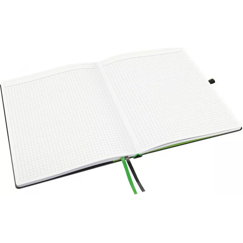 LEITZ Complete Notitieboek, iPad-formaat, geruit, 80 vel 96 g/m² ivoorkleurig papier, leerlook, zwart 4473-00-95