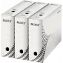 LEITZ easyboxx archiefbox wit 100 mm rug, 100% recycling golfkarton, dubbele sluitkleppen, 25-pack (6132-00-00)