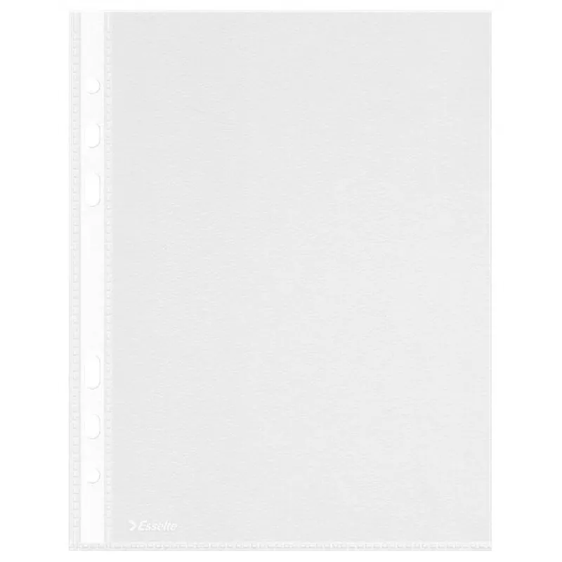 LEITZ Esselte A5 meerfach geperforeerde hoesjes 50 micron transparant 100-pack 23782