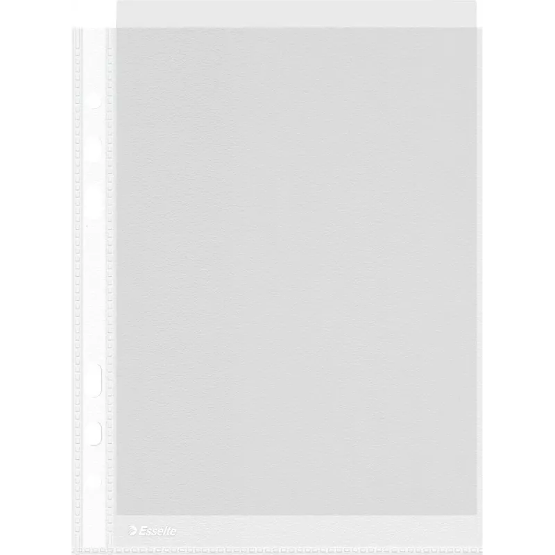 LEITZ Esselte A5 meerfach geperforeerde hoesjes 50 micron transparant 100-pack 23782