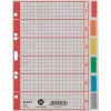 LEITZ Extra stevig karton register, blanco, A5, 6-delig, grijs 230 g/m², beschrijfbaar voorblad met ruitdruk 4355-00-85