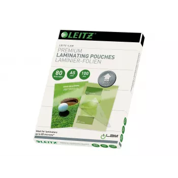 Leitz iLAM UDT A5 lamineerhoezen, 125 micron, transparant glanzend, 100-pack 74920000