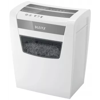 LEITZ IQ Home Office S P-4 partikelsnijder documentenvernietiger, 8 blad, 10 L, wit (80360000)