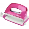 Leitz NeXXt Series WOW metalen mini perforator, roze, 2-gaats, 10 vel, metallic finish 5060-10-23