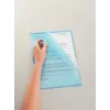 LEITZ Standaard A4 documenthoes, polypropyleen, nerf, blauw, 0,13 mm, boven en zijkant open, documentveilig, duimuithouder 4000-00-35