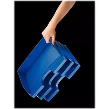 Leitz WOW A4 opbergbox metallic blauw 70 mm rug Click & Store 5218-00-35