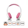 Lenco HP-010BU Kinderkoptelefoon, Roze A004977