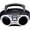 Lenco SCD-501 WH draagbare cd-speler met Bluetooth, FM-radio, USB-MP3-weergave, wit/zwart