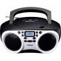 Lenco SCD-501 WH draagbare cd-speler met Bluetooth, FM-radio, USB-MP3-weergave, wit/zwart