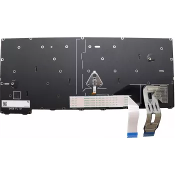 Lenovo ThinkPad T14 Gen 2 / T15 Gen 2 / P14s Gen 2 / P15s Gen 2 / L14 Gen 2 / L15 Gen 2 / E14 Gen 2 / E15 Gen 2 / X13 Gen 2 / X13 Yoga Gen 2 notebook-toetsenbord, Chinese layout, verlicht, zilveren frame, zwarte toetsen, TrackPoint, FRU 5N21M38485