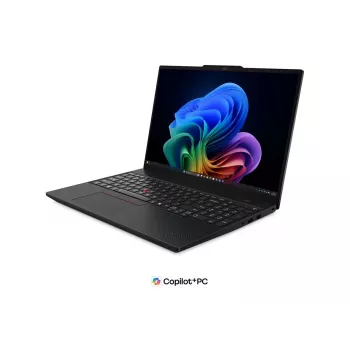 Lenovo ThinkPad T16 G5 Intel 16 inch WUXGA IPS laptop, Intel Core Ultra 7, 32 GB LPCAMM2 LPDDR5X, 512 GB SSD, Windows 11 Pro, zwart