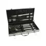 Leopold Vienna BBQ-set 18 delen 8x24x27 cm roestvrij staal aluminium behuizing zilver