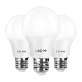 LEPRO 100089-WW-EU-3 LED-lamp, E27, A60, 8,5 W (60 W), 806 lm, 2700 K warmwit, 180°, 3-pack