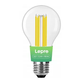 LEPRO 100094-WW-EU E27 filament LED-lamp, 7,2 W (equivalent van 100 W), 1521 lm, 2700K warmwit, energieklasse A