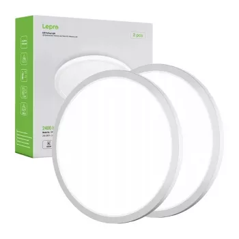 LEPRO 1500038-DW-EU-2 plafondlamp, 18W, 1800 lm, 2-pack